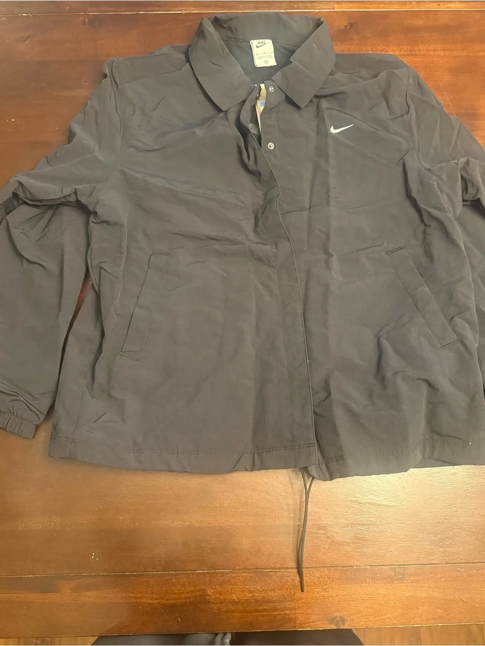 Nike Women’s Black Collared Windbreaker Jacket